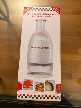 New - The Euro Chopper - White Kitchen Food Chopper